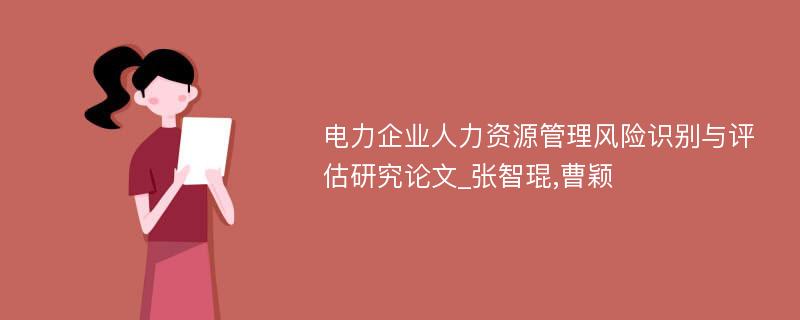 电力企业人力资源管理风险识别与评估研究论文_张智琨,曹颖