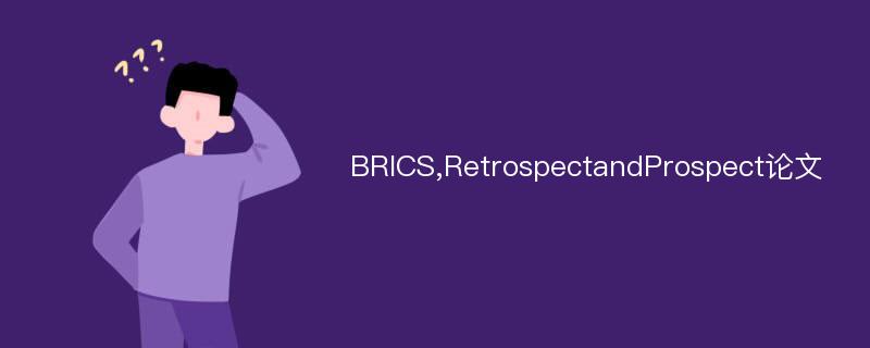 BRICS,RetrospectandProspect论文