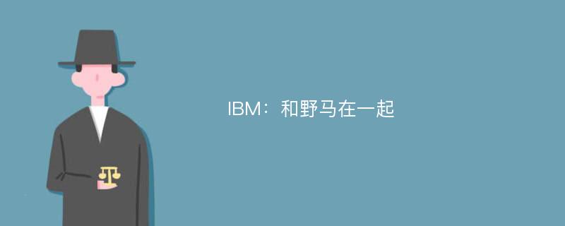 IBM：和野马在一起