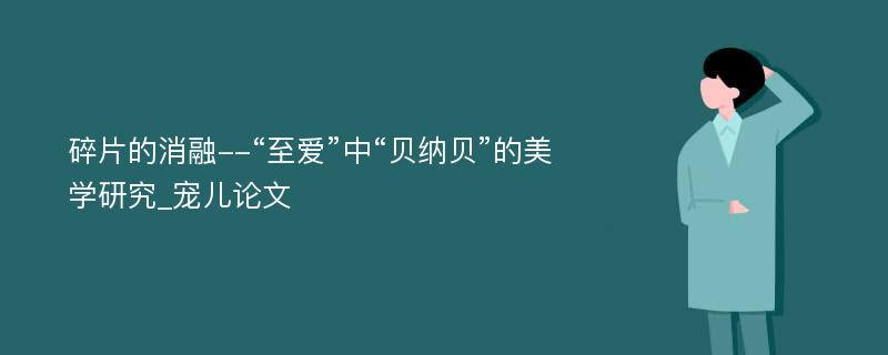 碎片的消融--“至爱”中“贝纳贝”的美学研究_宠儿论文