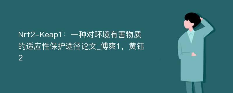 Nrf2-Keap1：一种对环境有害物质的适应性保护途径论文_傅爽1，黄钰2