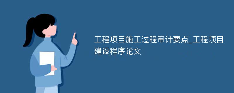 工程项目施工过程审计要点_工程项目建设程序论文